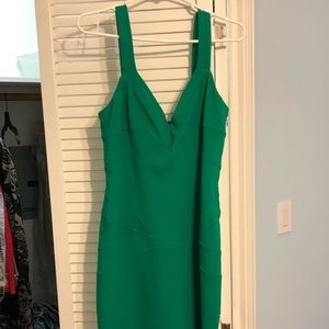 Diane von Furstenberg green dress Sz 10